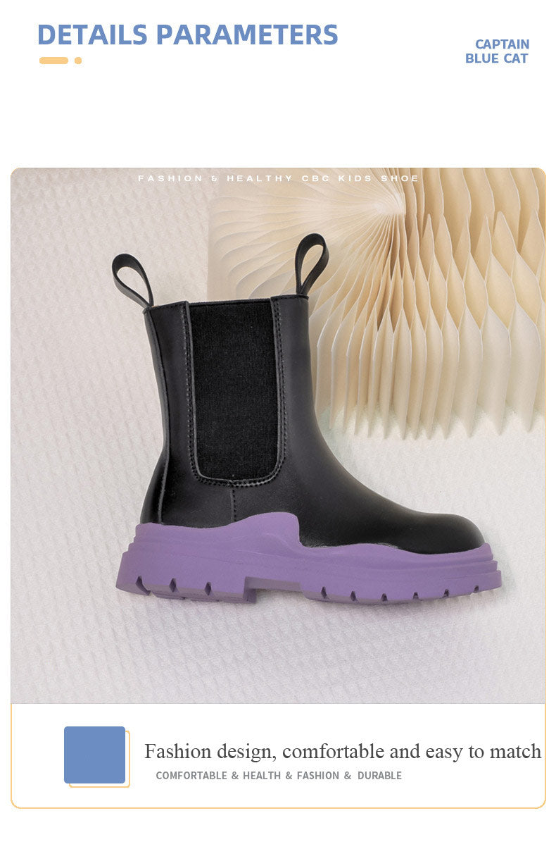 Maisy Moto Boot - Purple