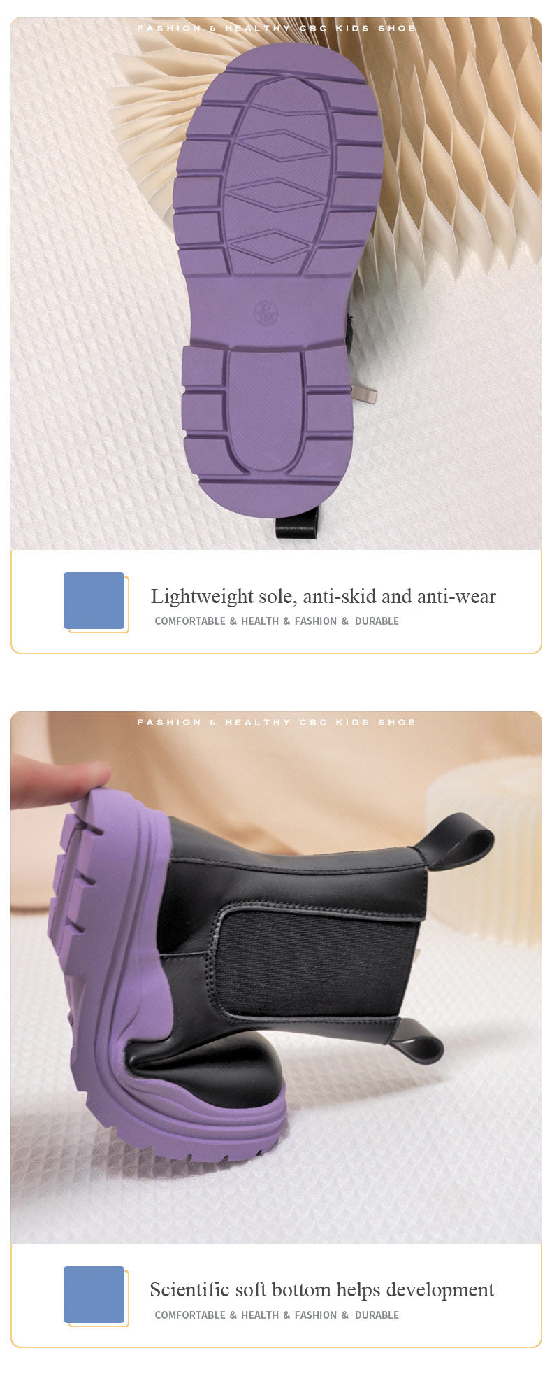 Maisy Moto Boot - Purple