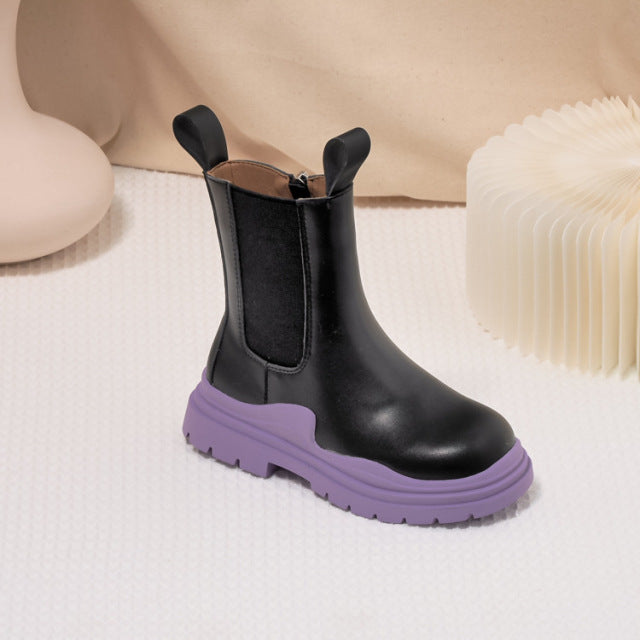 Maisy Moto Boot - Purple