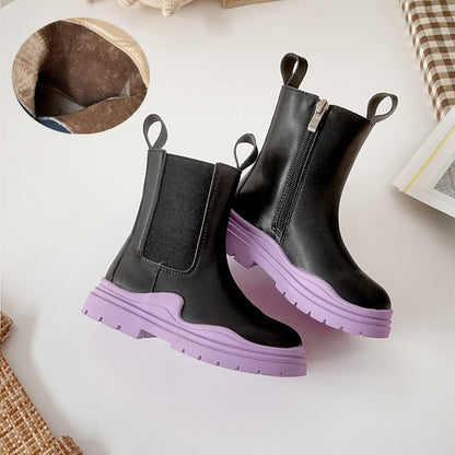 Maisy Moto Boot - Purple