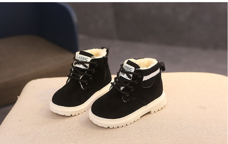 Augie Lined Laceup Boot - Black